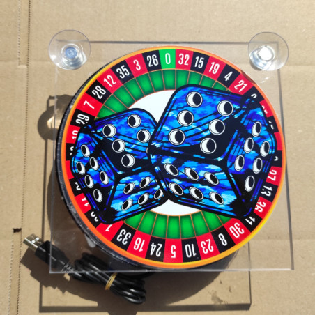LIGHTBOX USB 17x17 CUBO ROULETTE TAVOLO ILLUMINATO A LED DELUXE