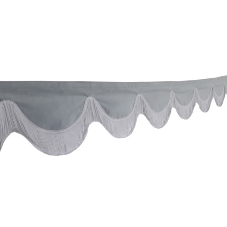 GRAY DOUBLE-SIDED PLEATED TRUCK CURTAINS BENELUX SHIFT