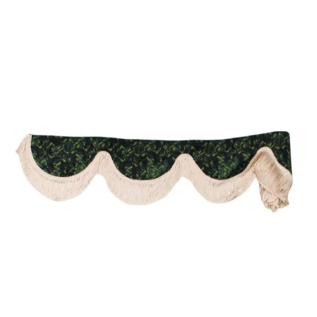 FRONT WINDOW PELMET GREEN DANISH STYLE PLUSH DP03