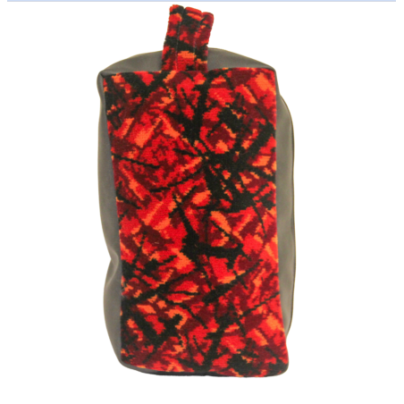 RODE DEENSE PLUCHE COSMETISCHE TAS