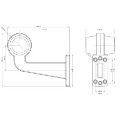 FEHÉR PIROS LED TISZTÍTÓLÁMPA FRISTOM FT-147 FPB/C LED KARON 2