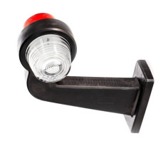 LAMPA OBRYSOWA LED BIAŁO CZERWONA NA WYSIĘGNIKU ŁAMANYM FRISTOM FT-147 F P B/C LED