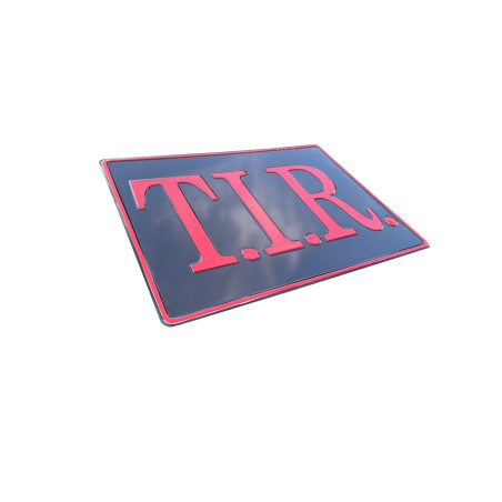 BLACK AND RED EMBOSSED TIR BOARD