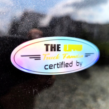 HOLOGRAM MATRICA "CERTIFIED BY THE TRUCK FAMILIA" 8cm