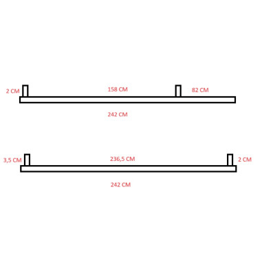 VOLVO FH4 FH5 NIERDZEWNE ORUROWANIE BOCZNE Z OTWORAMI POD LED