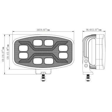 LÁMPARA DE CARRETERA LED SPIDER L3436 + ESTROBOSCOPIO