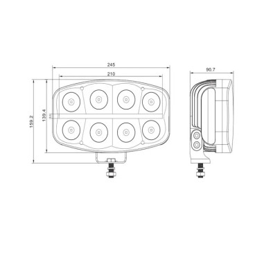 L3412 LED-KOPLAMP + POSITIELICHT