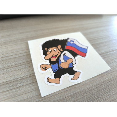 AUTOCOLLANT TROLL SLOVÉNIE 8cm