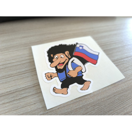 AUTOCOLLANT TROLL SLOVÉNIE 8cm