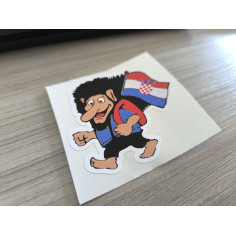 NÁLEPKA TROLL CHORVATSKO 8cm 2