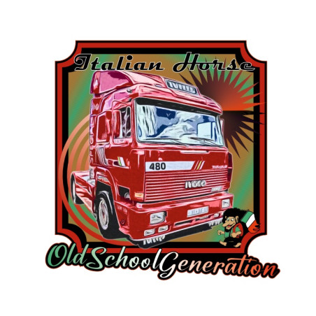 "ITALIAN HORSE" STICKER 8cm