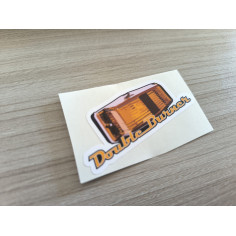"DOUBLE BURNER" STICKER 8cm 2