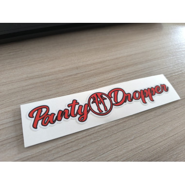 "PANTY DROPPER" RODE STICKER 15cm