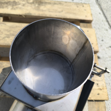 TRÓJNIK WYDECHU 114MM STAL NIERDZEWNA ZAWÓR