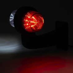 RECHTER LED-CONTRASLICHT, WIT ROOD, GEBOGEN LD 2587/GRAPHITE 2