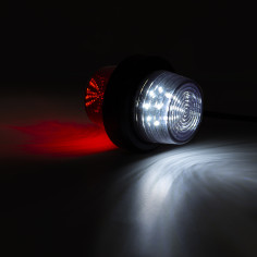 LED-ONTLICHTINGSLAMP WIT ROOD KORT LD 2588/GRAPHITE 2