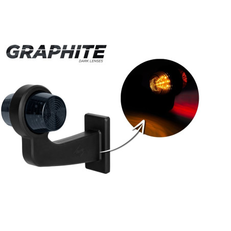 VÄNSTER DEKORATIV LED-LAMPA ORANGE-RÖD LD 2620/GRAPHITE