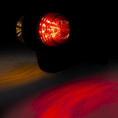 PRAVÁ DEKORATIVNÍ LED LAMPA ORANŽOVO-ČERVENÁ LD 2621/GRAPHITE 2