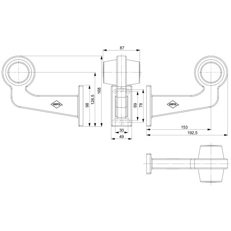 DESNA UKRASNA LED SVJETILJKA NARANČASTO-CRVENA LD 2621/GRAPHITE