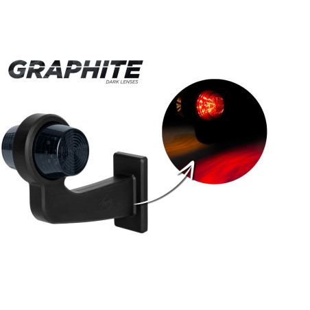 PRAVÁ DEKORATIVNÍ LED LAMPA ORANŽOVO-ČERVENÁ LD 2621/GRAPHITE