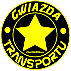 GWIAZDA TRANSPORTU NALEPKA 10 CM