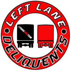 NALJEPNICA "LEFT LANE DELIQUENTS" 8CM