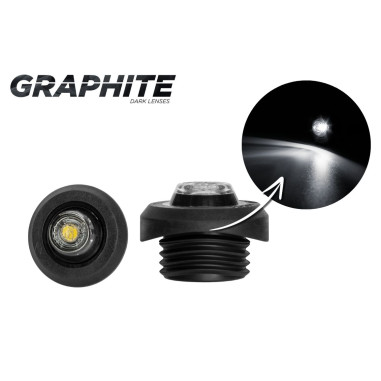 BIAŁA LAMPA POZYCYJNA WCISKANA W RURĘ DYMIONY KLOSZ LD 2631/GRAPHITE