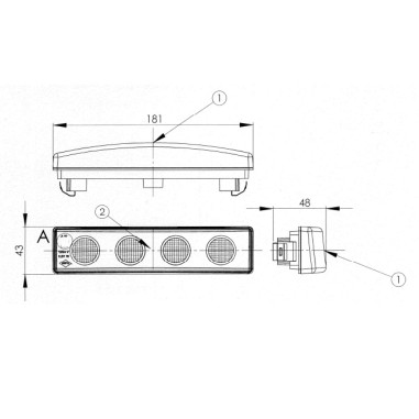 SVJETILJKA ZA ODIMLJENJE SCANIA BLENDS LED BIJELA LD 651/GRAPHITE