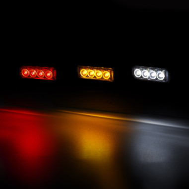 LAMPARA DE DISTANCIA LED NARANJA HUMO SLIM 4 DIODOS LD 2328/GRAPHITE