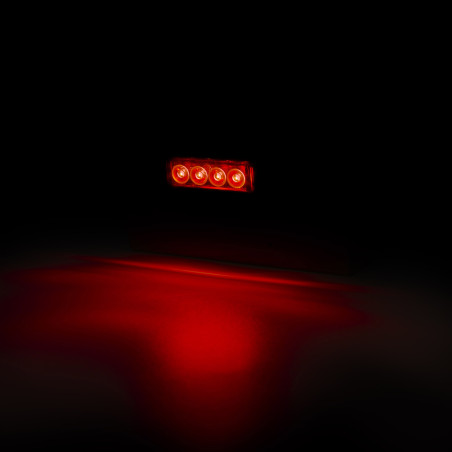 SMOKED RED LED SLIM MARKER LAMP 4 DIODES LD 2329/GRAPHITE
