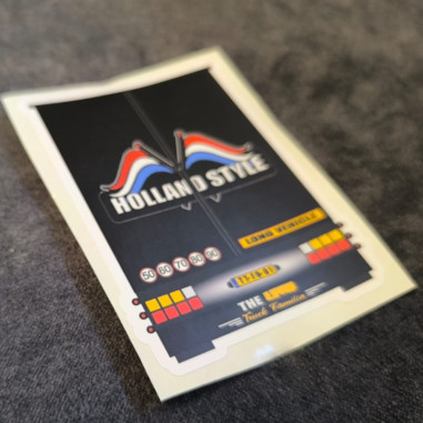 "NL FLAG TRAILER" STICKER 8CM