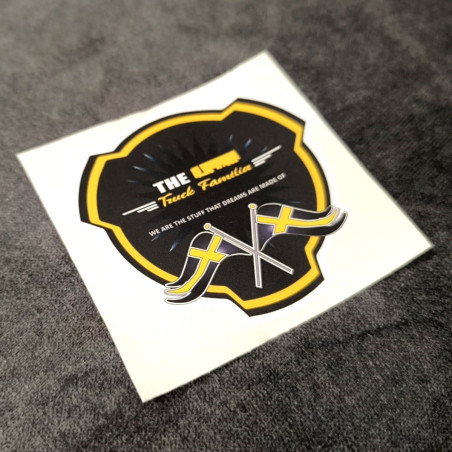 "TTF ZWARTE VLAGGEN" STICKER 8CM