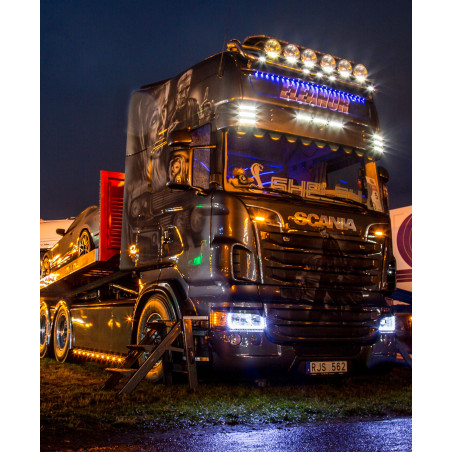 NARANČASTA DEKORATIVNA LAMPA ZA VIZIK ZA SUNCE SCANIA 4/R