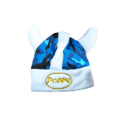 DÍSZKAPCS "POPPY GRACE MATE" KÉK DÁN PLÜSHEZ 2