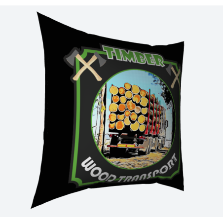 ALMOHADA 40x40 "TIMBER WOOD TRANSPORT"