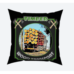 ALMOHADA 40x40 "TIMBER WOOD TRANSPORT" 2