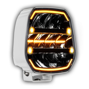 LEDSON EPIX9+ STROBE WITTE BODY 9" hulplamp (Powerboost)