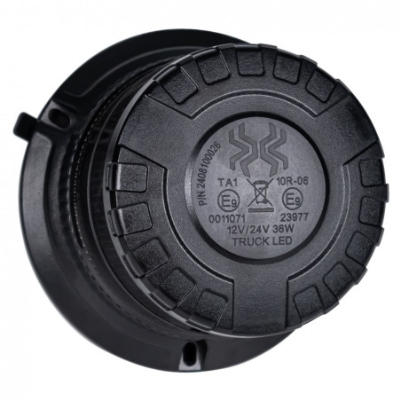 POMARAŃCZOWA LAMPA BŁYSKOWA Z KLOSZEM DYMIONYM (SPIDER - MAGNES)