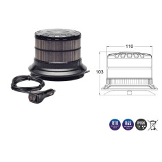 NARANCS VULÓ FÜSTLÁMPÁVAL SPIDER  MAGNES 2