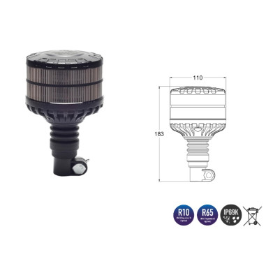 SET FLASH FUMO ALR0084 + ATTACCO AKC1007K-A