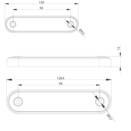 FEU STOP LED FT-191 (FEU STOP SUPPLÉMENTAIRE)