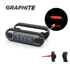 FÜSTÖLT VÖRÖS LED JELZŐLÁMPA LD 3212/GRPAHITE