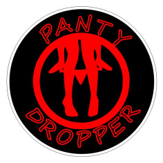 PEGATINA PARA VENTANA "PANTY DROPPER" ROJO 10CM 2