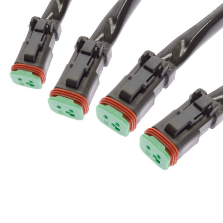 ARNÉS DE CABLES 4x DT 24V interruptor relé LEDSON