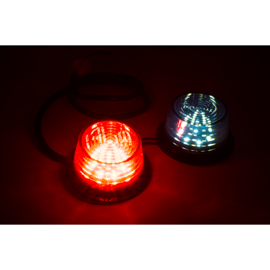 PODWÓJNY MODUŁ BIAŁO-CZERWONY DYMIONY LED MDBC 2591/GRAPHITE