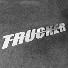 EMBLEMA TRUCKER LOGO IN ACCIAIO CROMATO 2