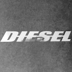 DIESEL EMBLEM NEHRĐAJUĆI LOGO KROM