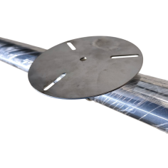 PORTAFLASH IN ACCIAIO INOX PER TUBO