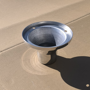 VOOR SCANIA NAAFAFDEKKING ALUMINIUM GLANZEND