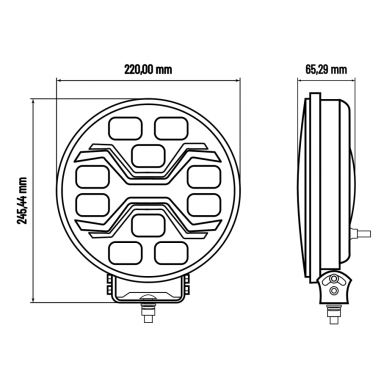 L3440 LED SILNIČNÍ SVĚTLOMET X-SPIDER TOXIC